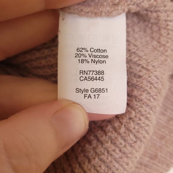 Madewell Province Crossback Sweater Pink Knit Size Medium Classic Neutral - Picture 9 of 12